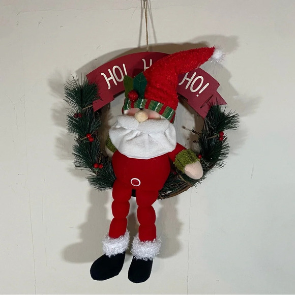 Ho Ho Ho Santa Hanging Seasonal Holiday Christmas Decor - Picture 1 of 5